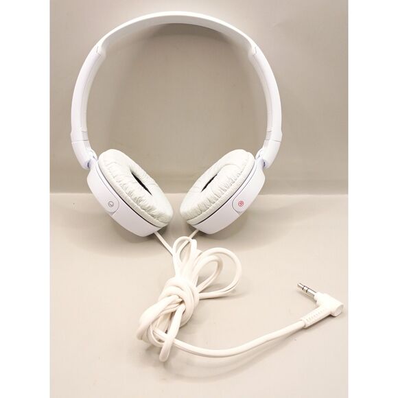Sony MDR-ZX110NC Noise Cancelling Wired White Headphones TESTED WORKING - Picture 2 of 8